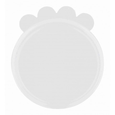 Wieczko na puszki, silikonowe, o 10,6 cm, przezroczyste Wieczko na puszki, silikonowe, o 10,6 cm, przezroczyste